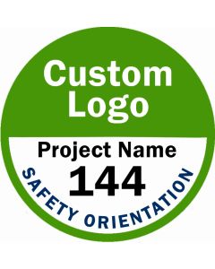 Custom-Logo Hard Hat Stickers - 50